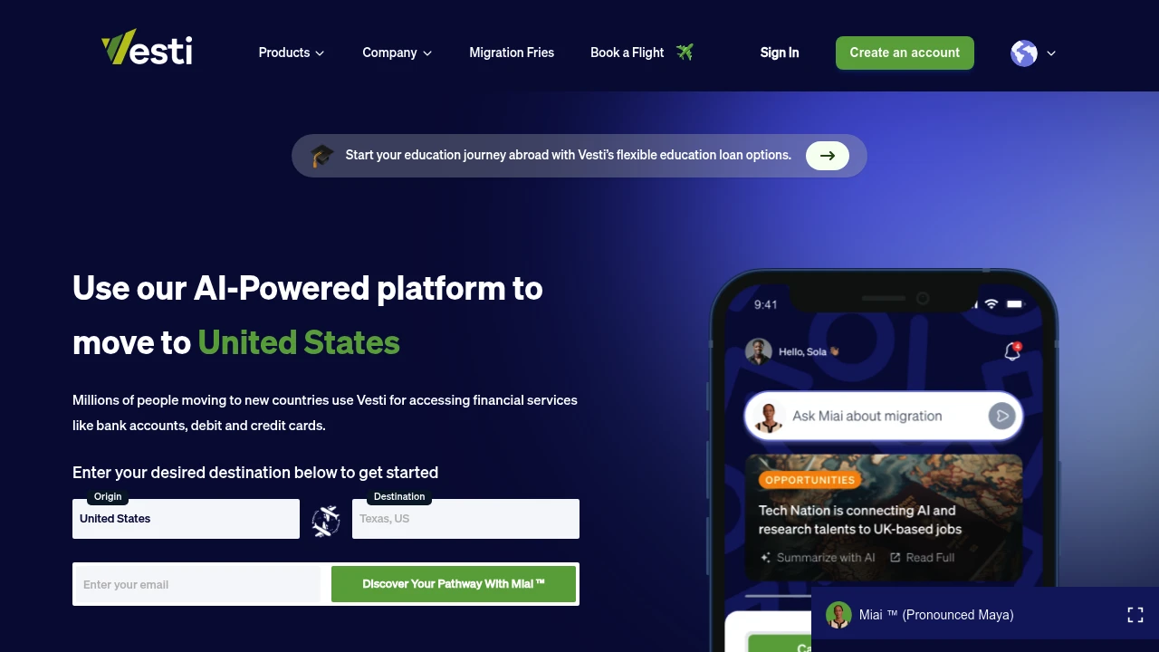 Screenshot of Vesti website